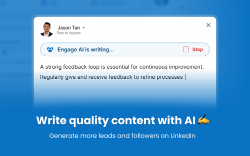 Write quality content with AI