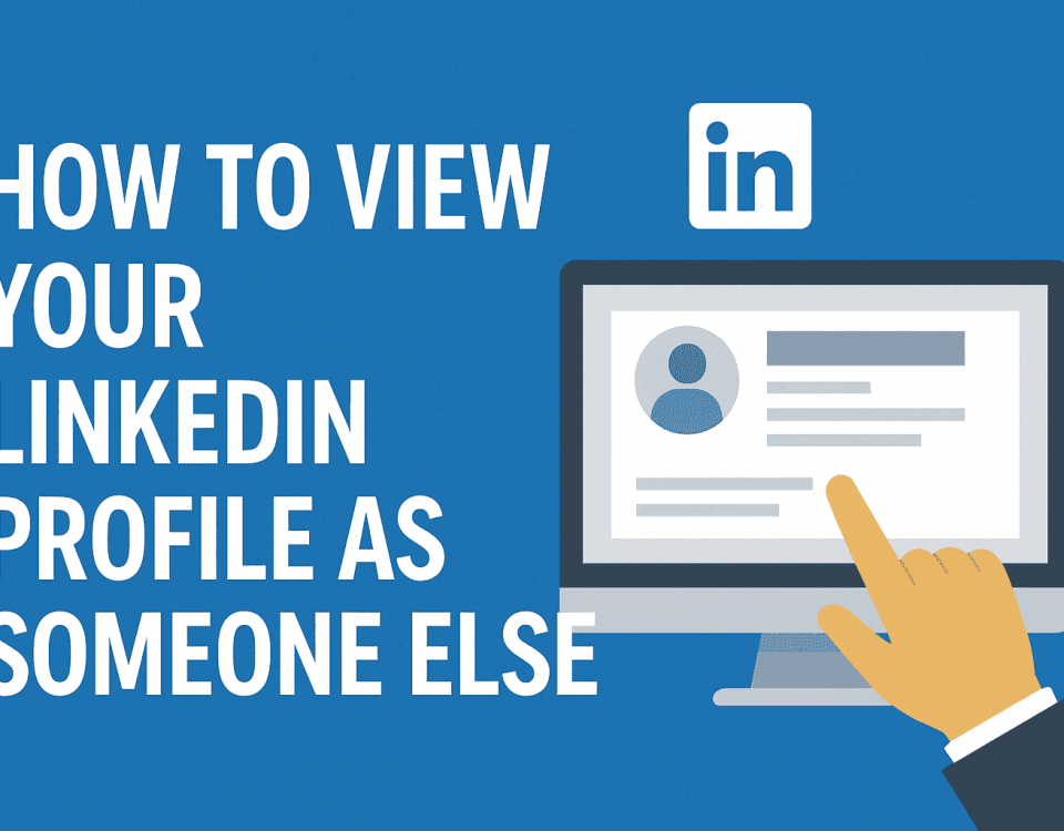 how to view your linkedin profile as someone else
